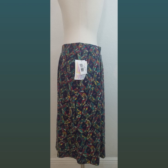 Lularoe Madison Pleated Skater Skirt Sz 2XL - Picture 2 of 7
